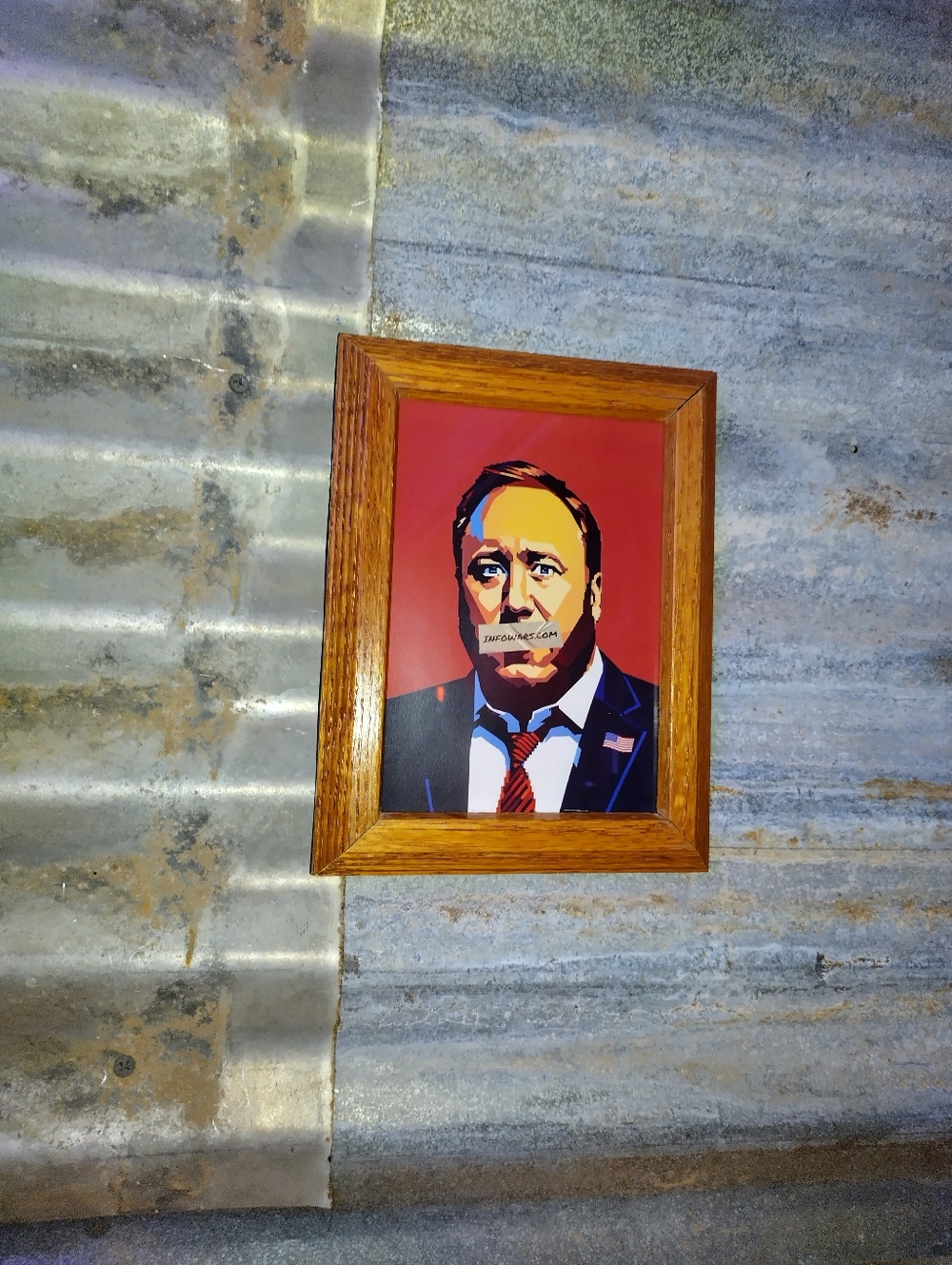 Alex Jones Infowars Framed Pop Art By Neon Nicho
